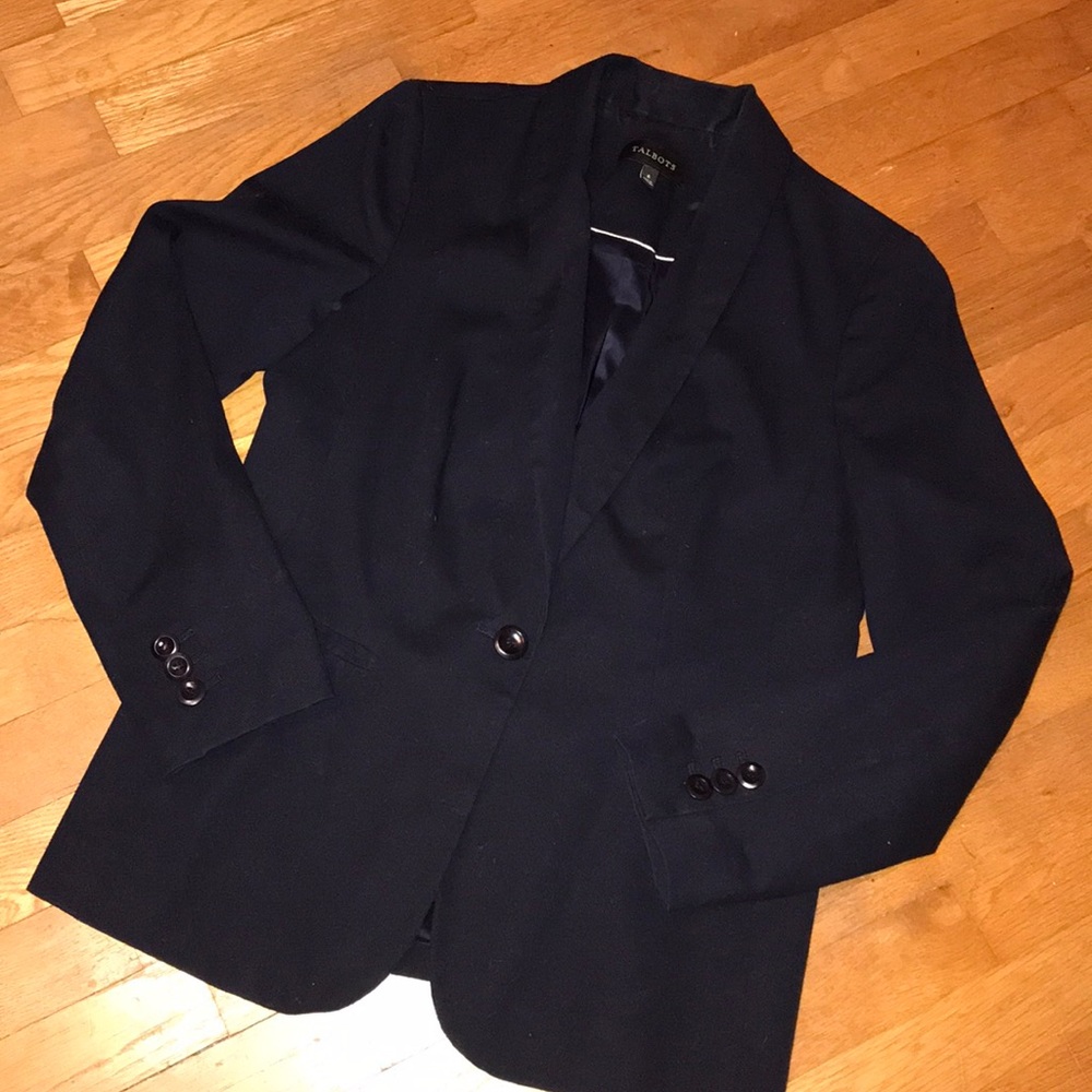 TALBOTS Blazer Navy